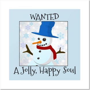 Wanted: Snowman Posters and Art